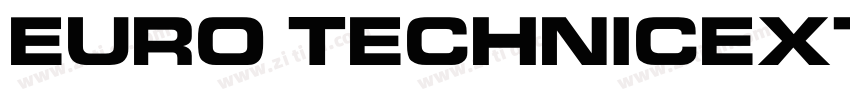 Euro TechnicExtBold字体转换